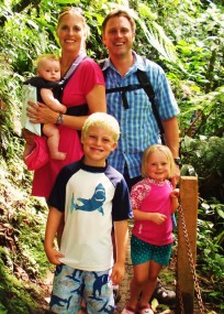 A family hike in Costa Rica