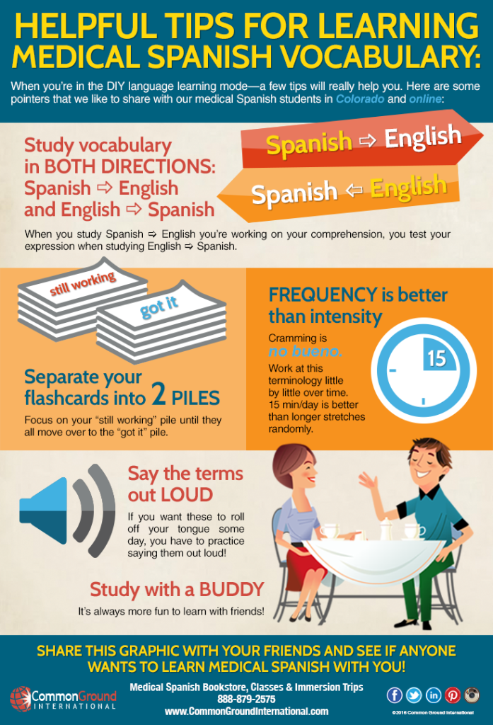 Tips to learn Medical Spanish vocabulary