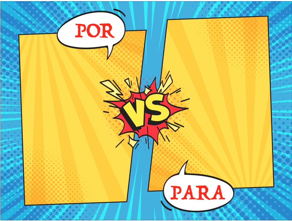 Medical Spanish uses of Por in Spanish and Para in Spanish